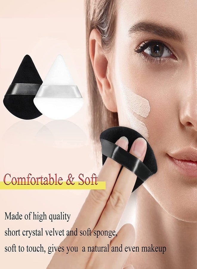 VBA 2Pcs Reusable Make Up Sponges Triangle Powder Puff, Soft Powder Puff for Face Foundation Sponge Makeup Tool Puff (Multicolor) - Image 5