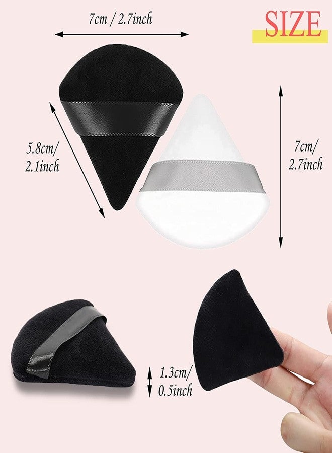 VBA 2Pcs Reusable Make Up Sponges Triangle Powder Puff, Soft Powder Puff for Face Foundation Sponge Makeup Tool Puff (Multicolor) - Image 3
