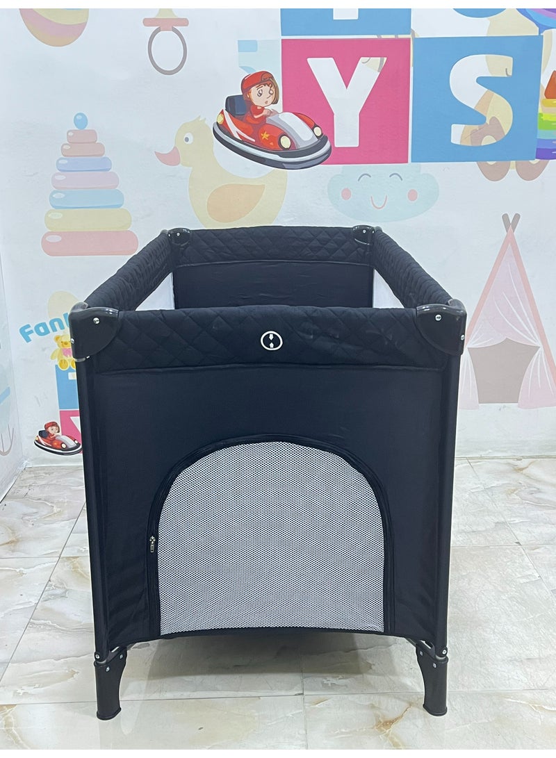 DEHKAH DEHKAH Portable Baby Playpen – Foldable Travel Cot for home and outdoor & Infant Play Yard with Breathable Mesh, Tool-Free Setup  - One Level - Image 2