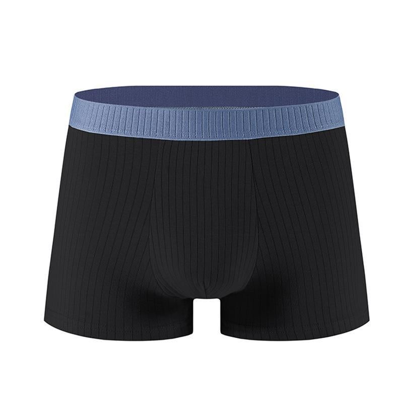 Men'S Underwear Cotton Antibacterial Crotch Four-Corner Panties Drawdown Comfortable Breathable Boxers Manufacturers - Image 1