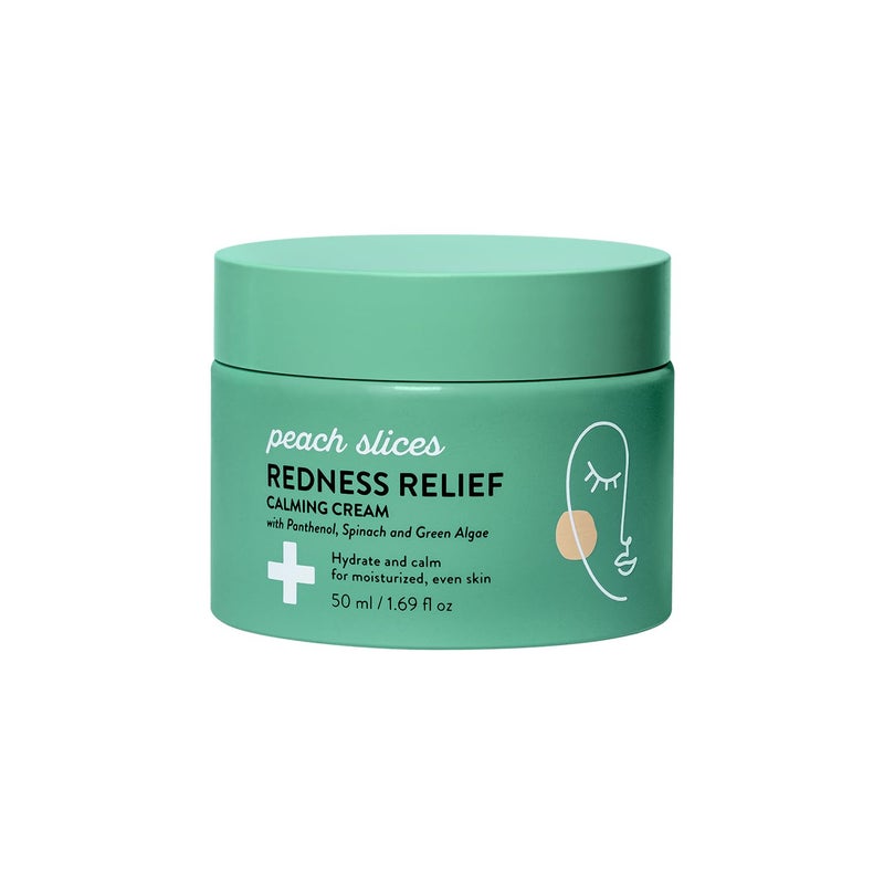 Peach Slices - Redness Relief Calming Cream (1.69 oz) - Hydrate & Calm - Moisturized, Even Skin - Panthenol, Spinach, Green Algae, & Turmeric - Vegan, Cruelty Free, Korean Skin Care & Beauty - Image 1
