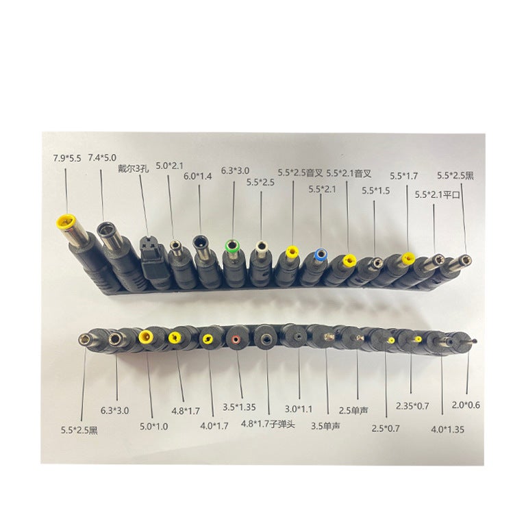 Multifunctional DC Adapter 38-in-1 Laptop Power Converters Kit 34+4-piece set - Image 3