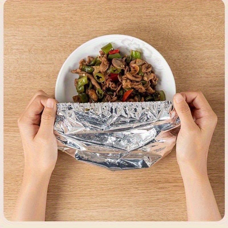 10 Pack Reusable Insulated Food Covers, Heat Resistant, Keep Food Hot and Fresh, Versatile for Kitchen and Storage - Image 4