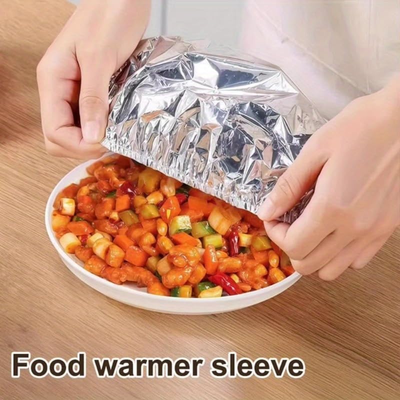 10 Pack Reusable Insulated Food Covers, Heat Resistant, Keep Food Hot and Fresh, Versatile for Kitchen and Storage - Image 3