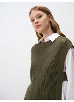 Crew Neck Tie Knit Sweater - pzsku/Z19A06DC4F4E01A8D1723Z/45/_/1728553607/c97fb2fb-9a5c-4bca-ae53-e1ed0fa0f943