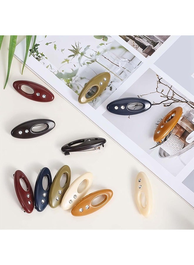 HY Fashion Hijab Pins, 18 Pcs 6 Color Assorted Scarf Safety Pins, Brooch Pins Scarf Pins Clips Safety Locking, Baby Cloth Nappy Pin for Women Muslim Scarf Clothing, Hollow Mixed Color with Rhinestone - Image 4