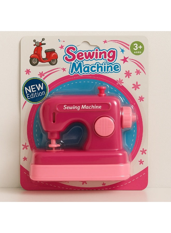 بريميم آلة خياطة منزلية صغيرة باللون الوردي – محمولة للخياطة اليدوية والإصلاحات والمشاريع القماشية - Image 3