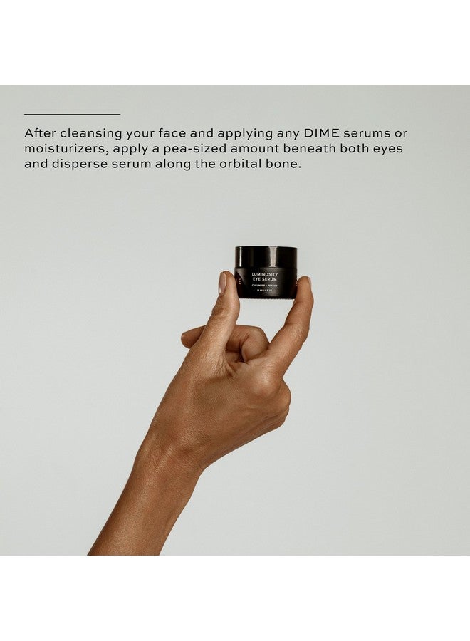 DIME Beauty Luminosity Eye Serum, Eye Cream for Dark Circles and Puffiness, Caffeine Eye Cream, Puffy Eyes Treatment, 0.5 oz / 15 mL - Image 5