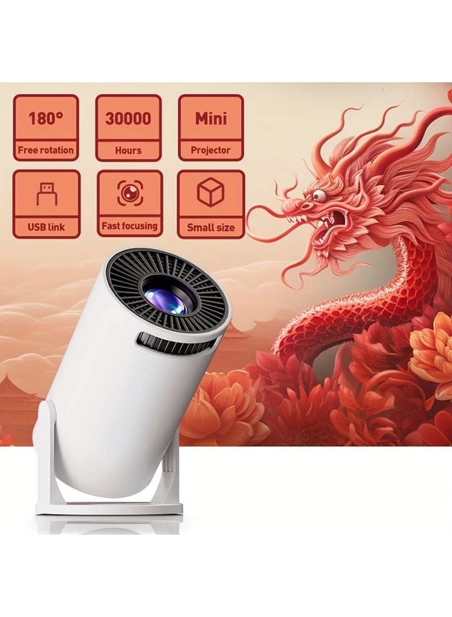 Indoor Home Theater Movie Projector Compatible with Android IOS Laptop USB Memory Card - Image 3