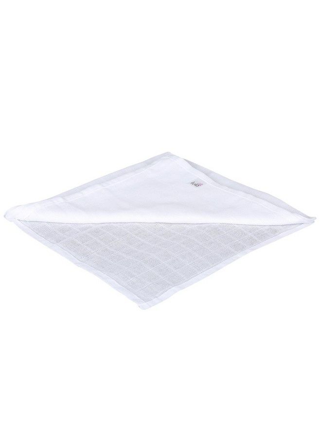 Lula Mom Reusable Muslin Squares And Napkins Pack Of 12 White - Image 4