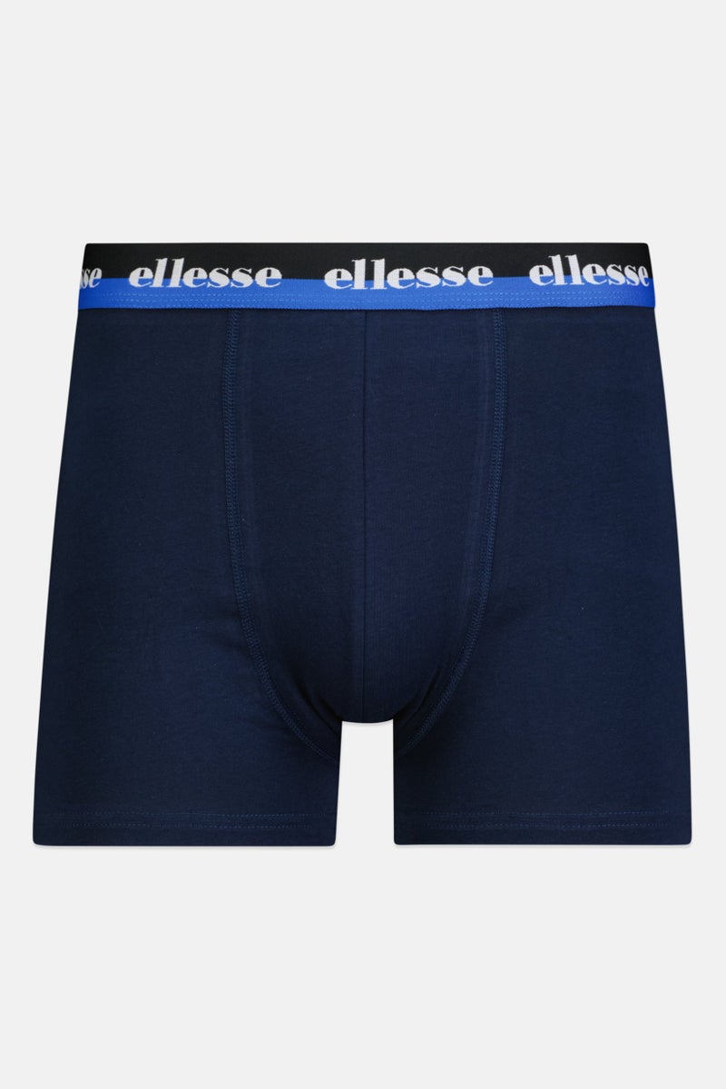 Ellesse Men 3 Pieces Brand Logo Trunks, Multicolor - Image 5