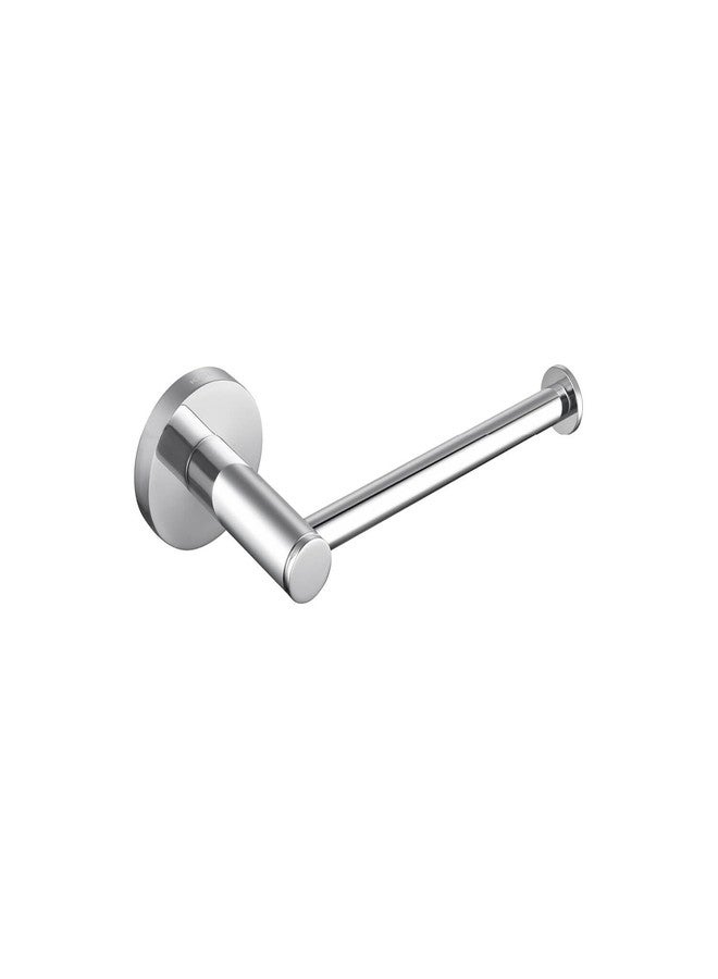 Kibi Circular Toilet Paper Roll Holder - Modern Wall-Mounted Bathroom Tissue Holder, Heavy-Duty Brass Construction, Rust-Resistant, Durable & Space-Saving Design (Chrome, KBA1402) - Image 1