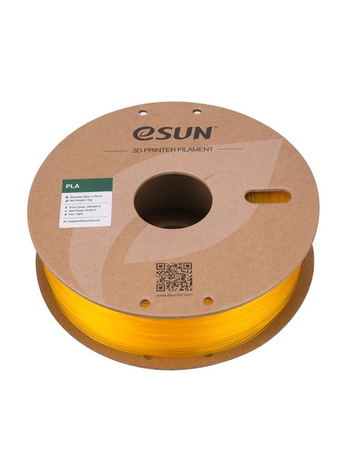 eSun 3D Printer Filament PLA 1.75 mm Dimensional Accuracy +/- 0.05 mm 1 Kg (2.2 lbs) Spool 3D Printing Material for 3D Printers – Glass Orange - Image 2