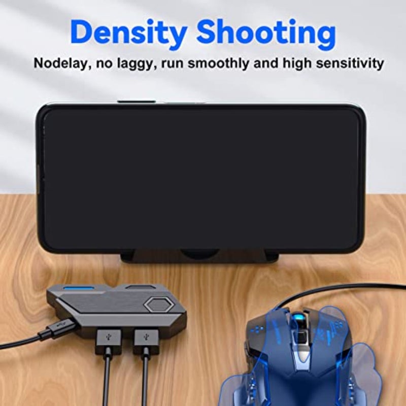 Wired Keyboard and Mouse Adapter for Mobile Games, Bluetooth 5.0 Gaming Mouse and Keyboard Converter for PUBG Mobile - Image 3