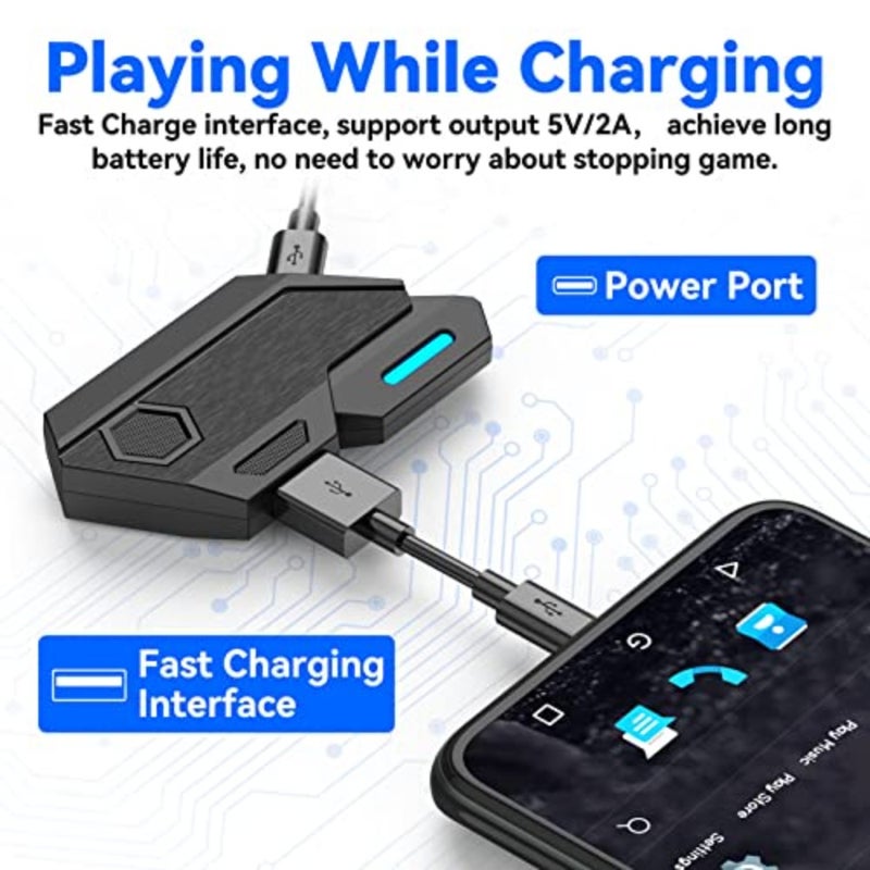 Wired Keyboard and Mouse Adapter for Mobile Games, Bluetooth 5.0 Gaming Mouse and Keyboard Converter for PUBG Mobile - Image 2