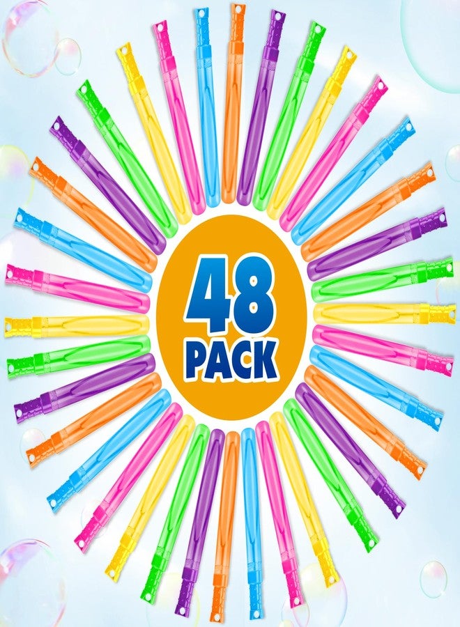 spring flower SpringFlower Bubble for Kids, 48 Pcs 2OZ Bubble Wands in 6 Colors, Bubble Bulk for Kid Party Favors, Summer Toys, Indoor & Outdoor Activities, Birthday, Carnival Prizes, Wedding, Goodie Bags - Image 4