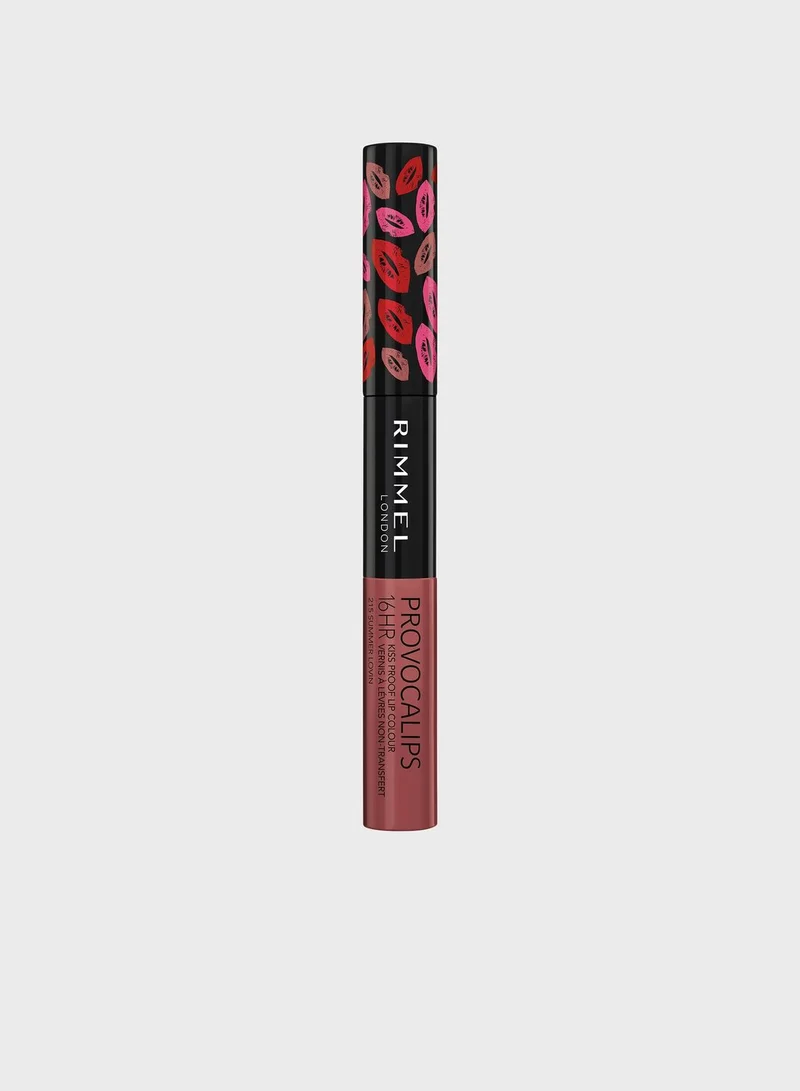 RIMMEL LONDON Rimmel Provocalips 16HR Kissproof Lip Colour – 215 – Summer Lovin, 8g