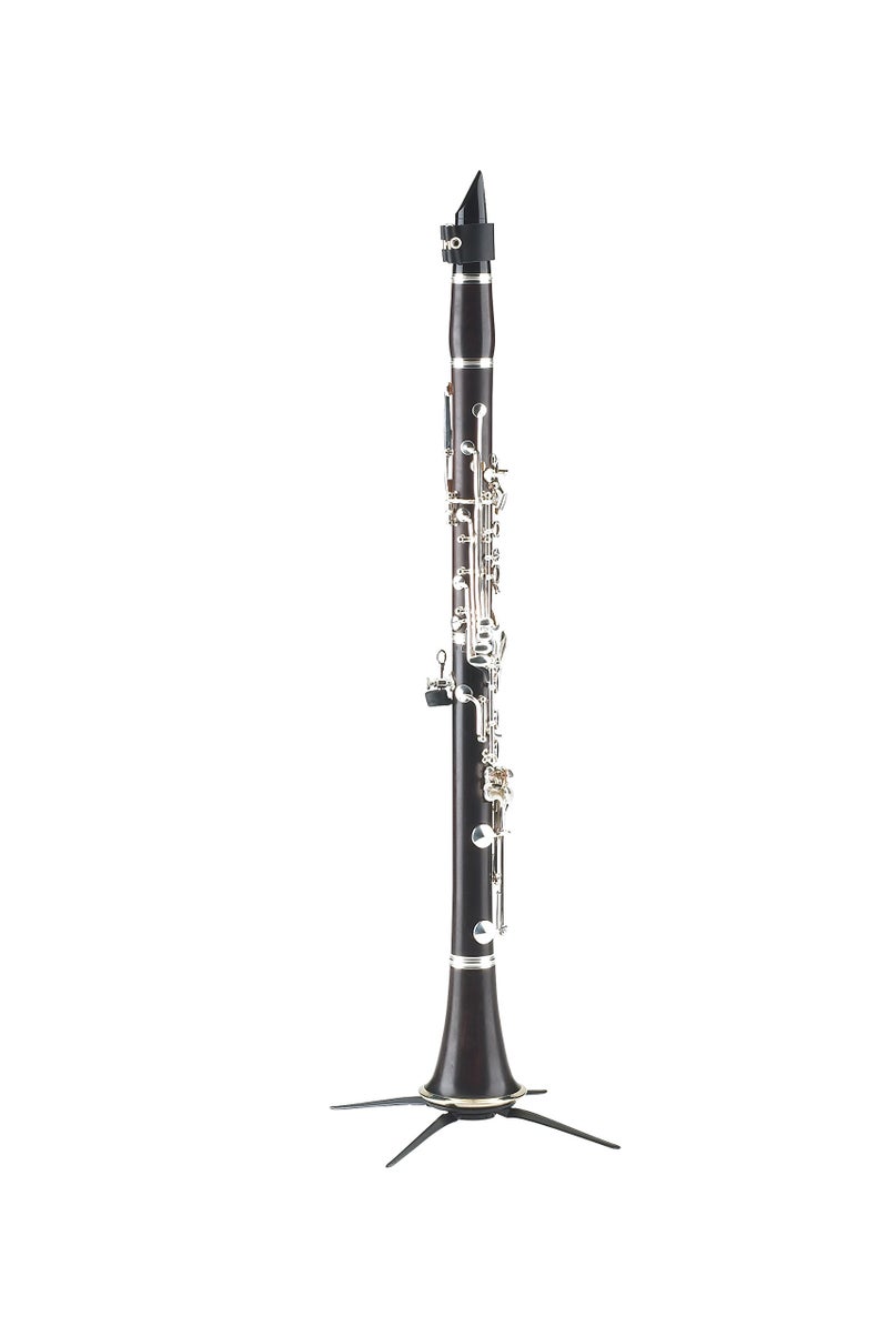 KM K&M König & Meyer 15222.000.55 Clarinet In-Bell Portable Stand - Lightweight with 4 Leg Folding Base - Fits A and B Clarinets - Stable Secure Base - Professional Grade - Made in Germany - Black - Image 3