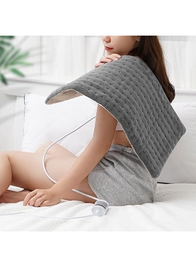 منتج أصلي – احذروا التقليد | وسادة تدفئة كهربائية 30×60 سم – تسخين سريع بـ 6 مستويات حرارة وقماش ناعم وإيقاف تلقائي - Image 1