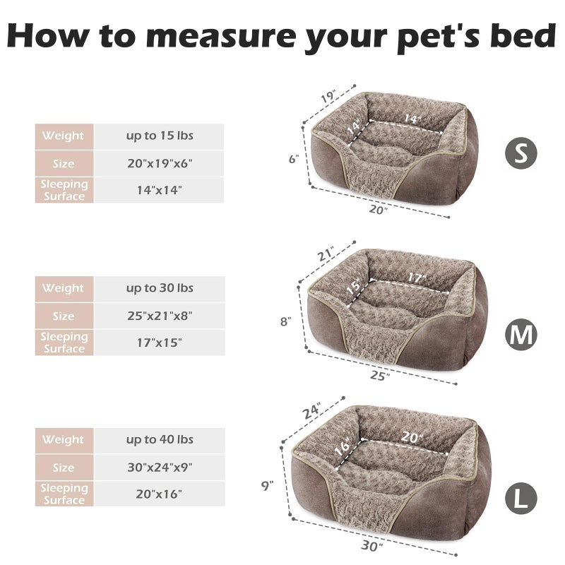 INVENHO Large Dog Bed Rectangle Washable Orthopedic Soft Calming Sleeping Durable Pet Cuddler with Anti-Slip Bottom - Image 3