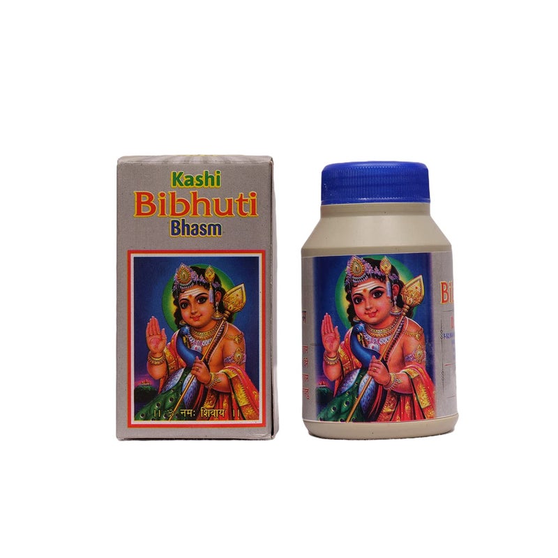 Elysian Kashi VIBHUDI Scented Bhasm Powder Mahadav Bhasm Vibhoti 100% Pure Bhasm for Shivaji Mahadev Pooja and Rudra-Abhishek (100 Grams) - 3 Pcs - Image 1