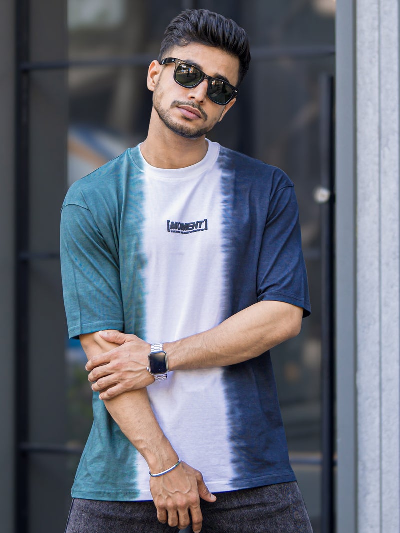 Maniac Mens Printed Tie & Dye Round Neck 3/4th Sleeve Cotton T-Shirt - Image 4