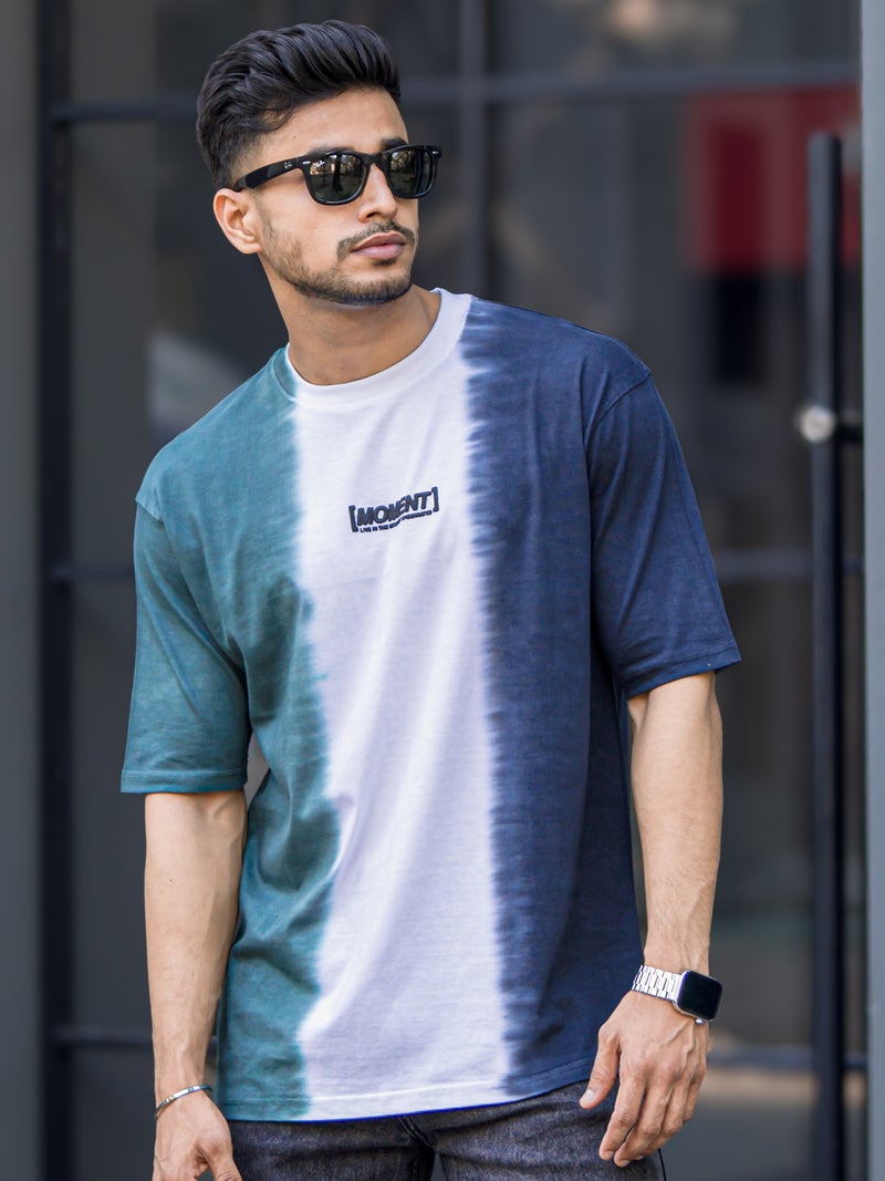 Maniac Mens Printed Tie & Dye Round Neck 3/4th Sleeve Cotton T-Shirt - Image 5