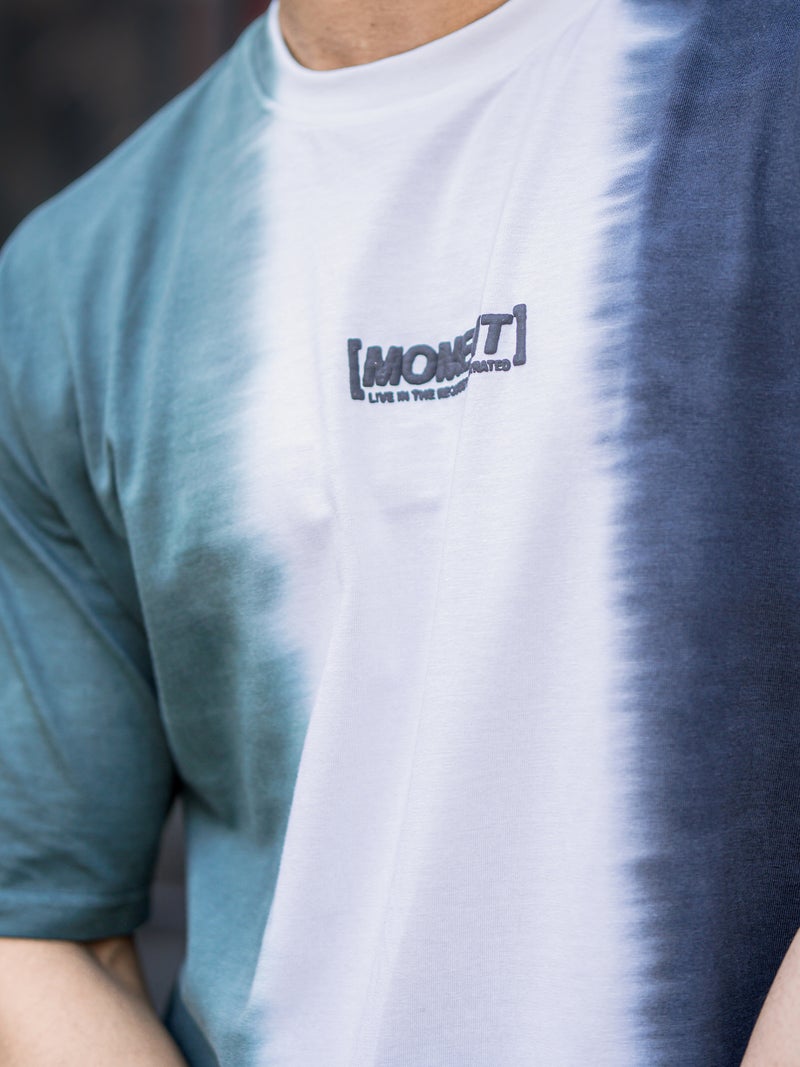 Maniac Mens Printed Tie & Dye Round Neck 3/4th Sleeve Cotton T-Shirt - Image 3