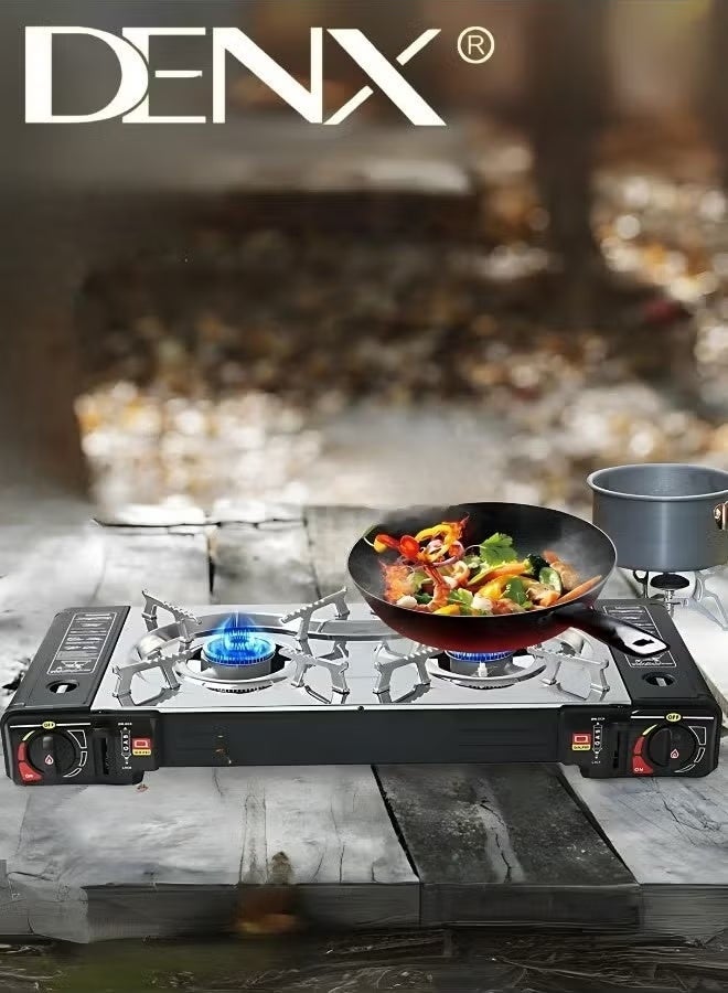 Denx Portable Gas Stove, 2200 Watts, Suitable for Indoor and Outdoor Cooking - Image 1