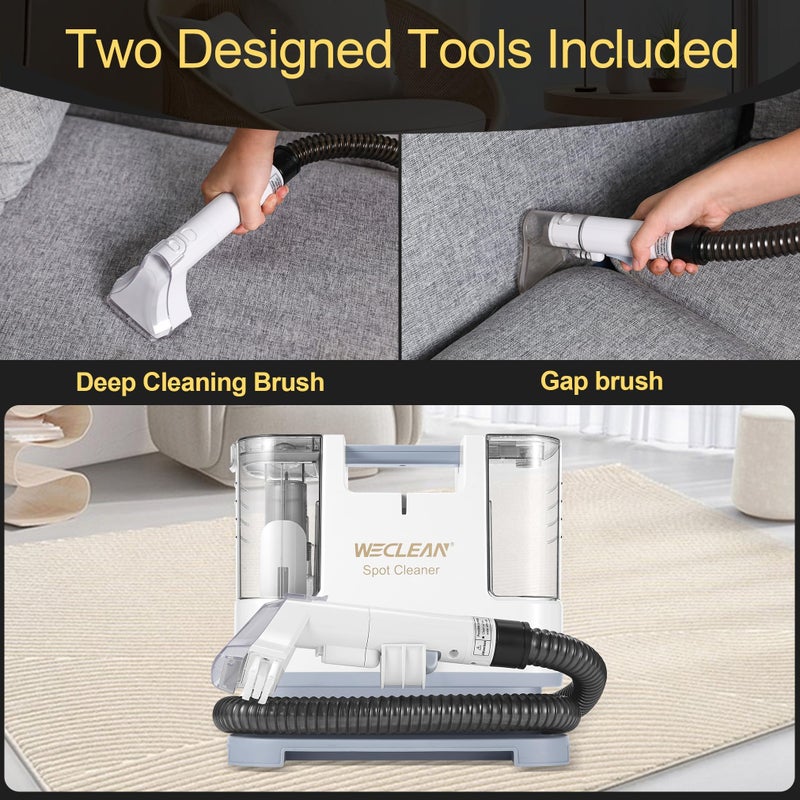 WECLEAN C1 Portable Extractor for Couch and Carpet Cleaner Upholstery Cleaner for Deep Cleaning - Image 2