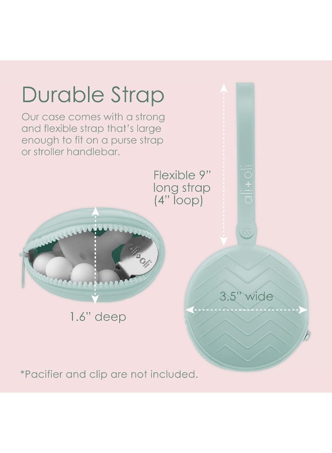 Ali+Oli Silicone Pacifier Holder Case (Chutney) - Image 2