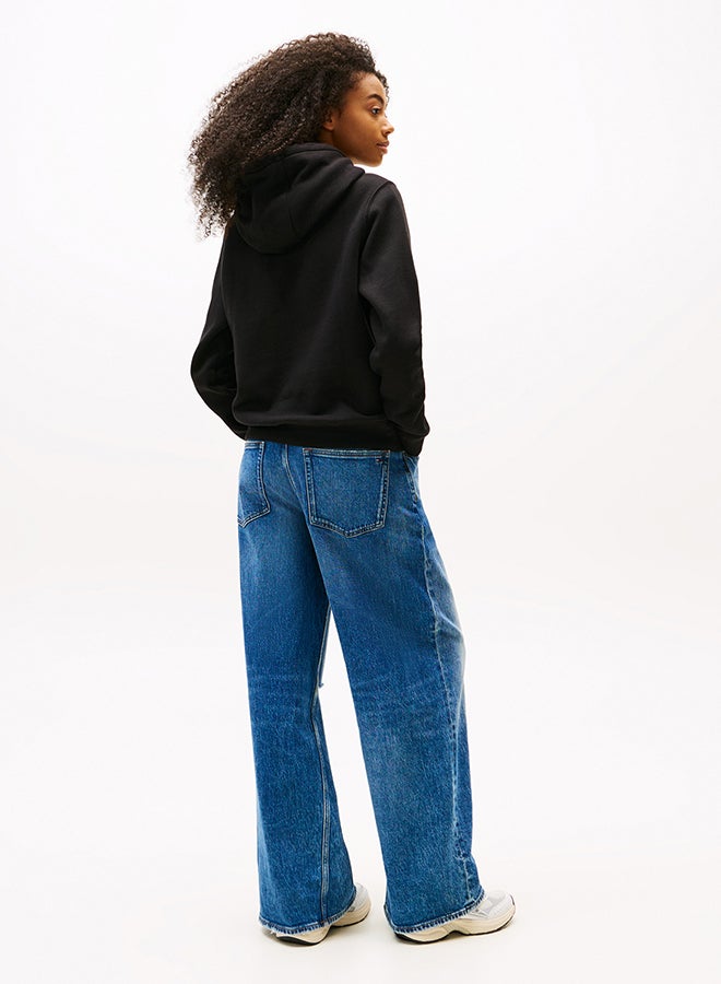 TOMMY JEANS Flag Embroidery Drawstring Hoody  - Image 2