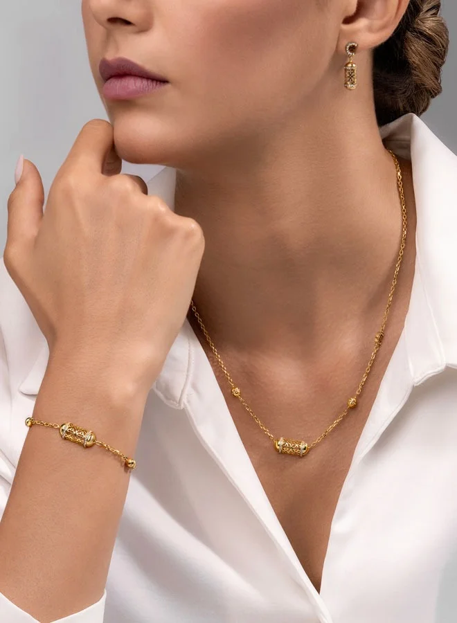 شيروتي 1881 Adriana Gold Plated Crystals Bracelet
