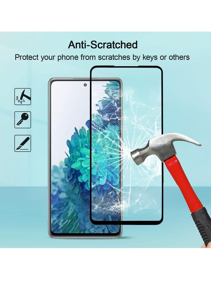 ELTRAZONE 2 Pack 5D Clear Tempered Glass Screen Protector for Samsung Galaxy – Full Coverage, Ultra HD Clarity, Scratch Resistant, Bubble-Free, Case Friendly, Easy Installation, Ultimate Protection for Your Screen SAMSUNG A20S - Image 5