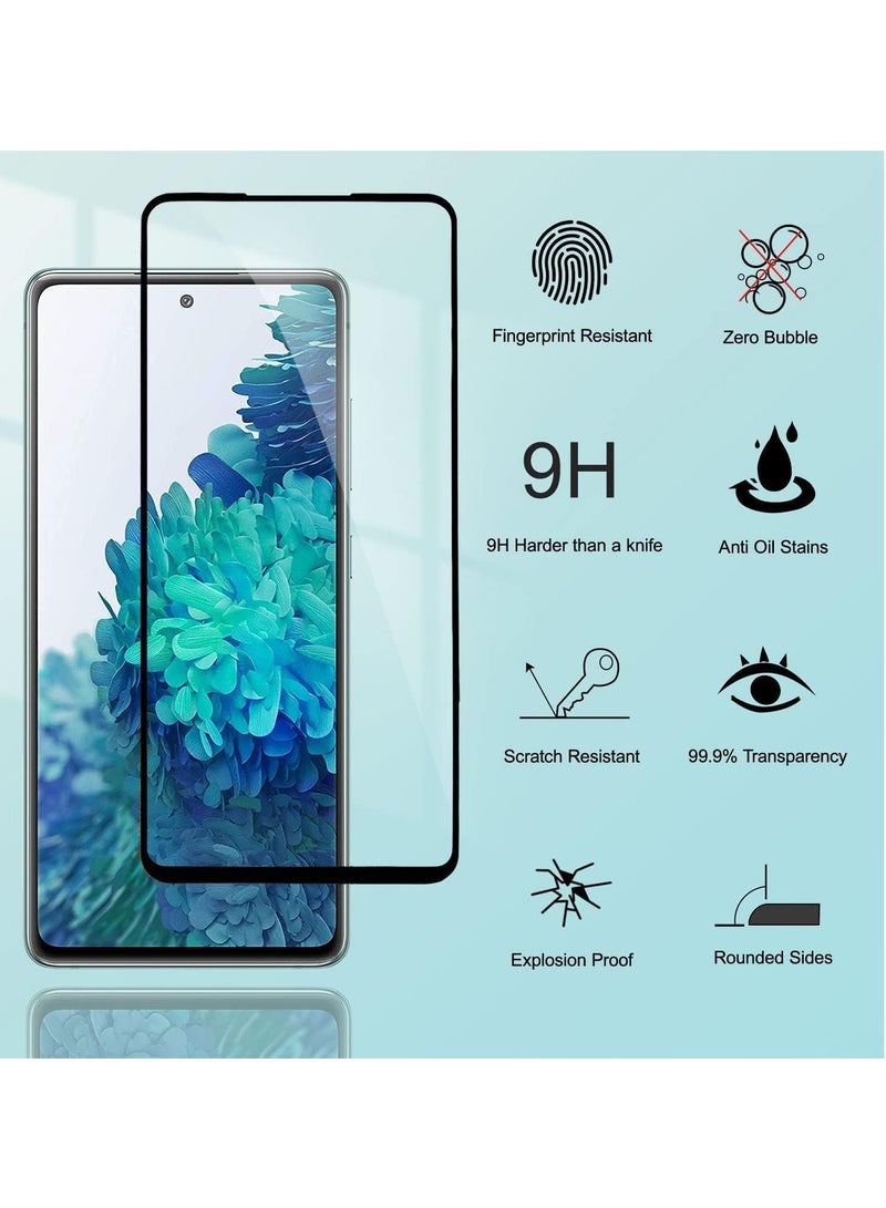 ELTRAZONE 2 Pack 5D Clear Tempered Glass Screen Protector for Samsung Galaxy – Full Coverage, Ultra HD Clarity, Scratch Resistant, Bubble-Free, Case Friendly, Easy Installation, Ultimate Protection for Your Screen SAMSUNG A20S - Image 2