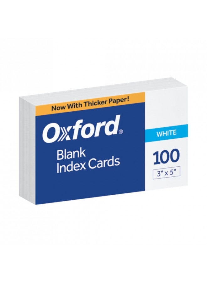 Oxford Oxford Blank Index Cards, 3x5-Inch, White, 100 Pack - Image 1