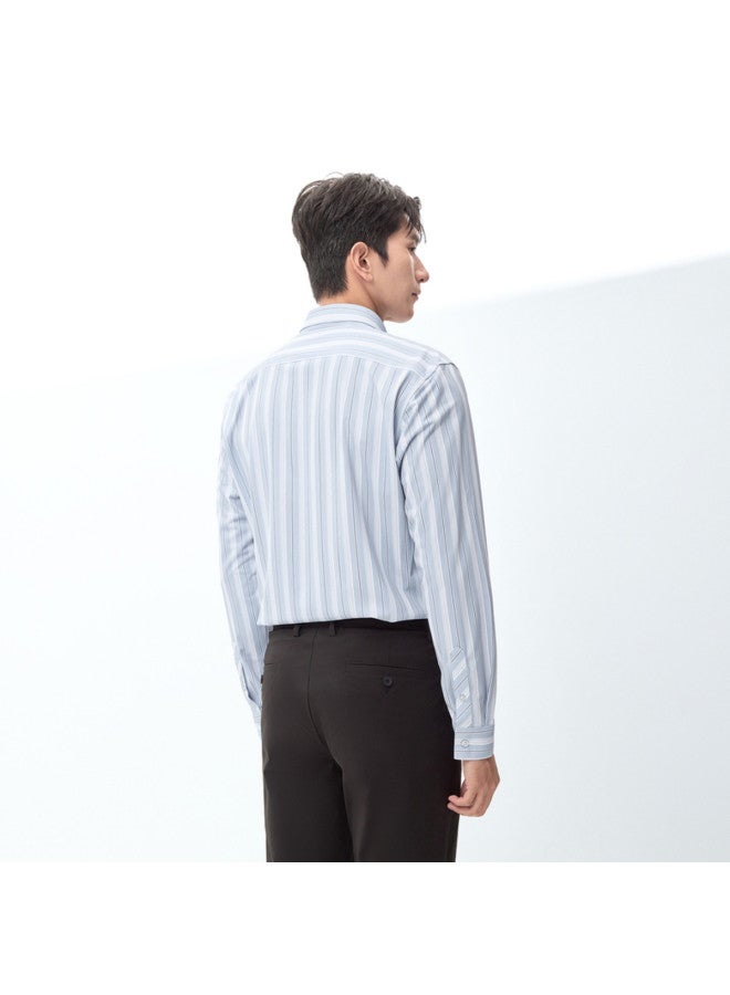 HLA Moisture-wicking & Quick-drying / Sun Protection】spring 2025 Light Business Fashion Commuting Breathable Men's Long-sleeve Shirt - Image 5