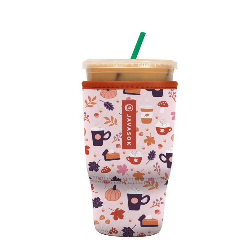Sok It Java Sok Iced Coffee & Cold Soda Insulated Neoprene Cup Sleeve (PSL  Large: 30-32oz) - Image 1