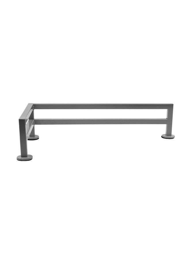 Teak Tuning Fence Style Lshaped Fingerboard Rail 11" Custom Designed Premium Solid Steel Construction Matte Powder Coated Finish In Silver Grey Superior Nonslip Foam Feet - Image 4