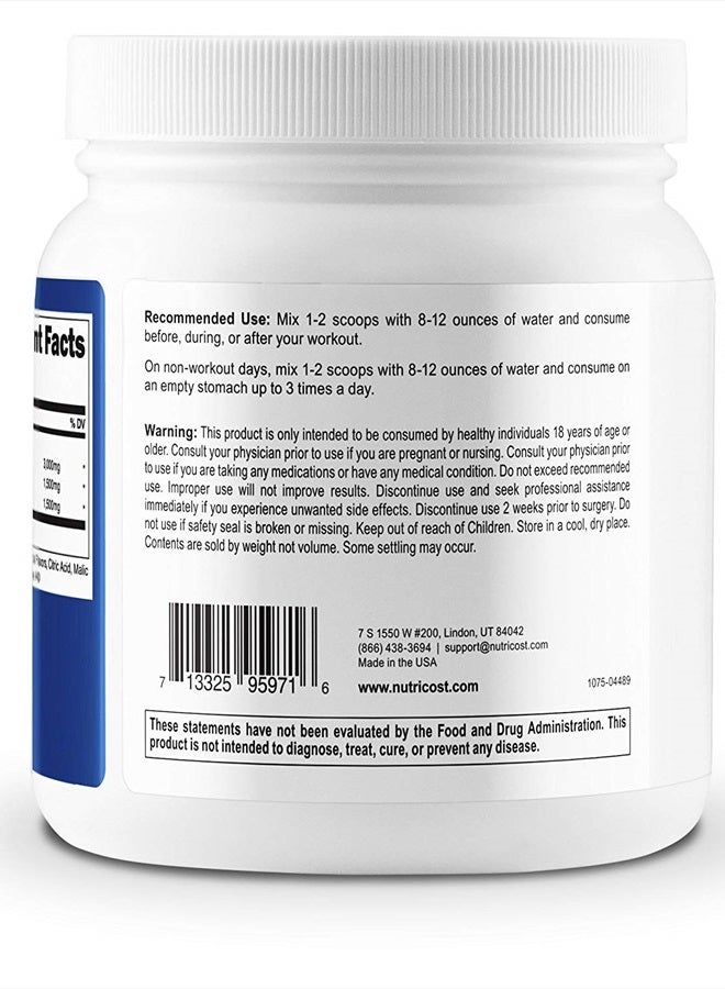Nutricost BCAA Powder Raspberry Lemonade, 60 Servings - Image 2