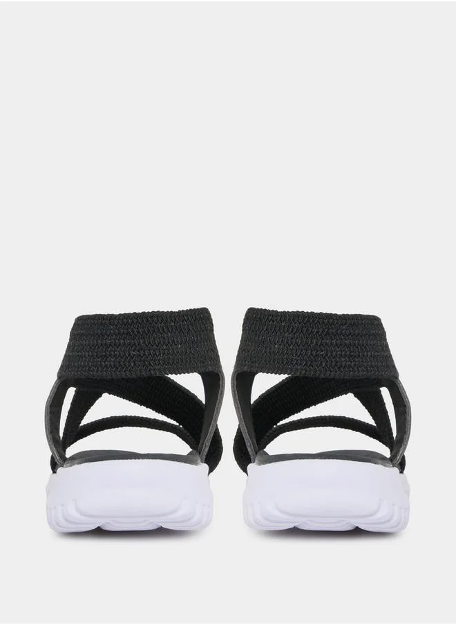 Styli Cross Strap Comfort Sandals