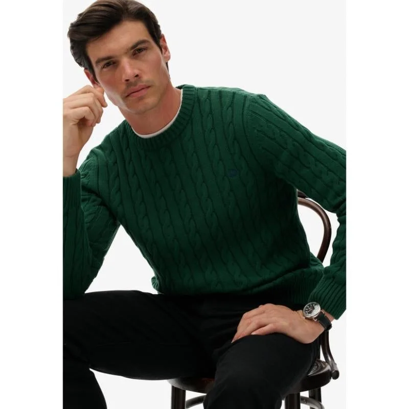Superdry  Cotton Cable Knit Crew for Men | Best Price UAE