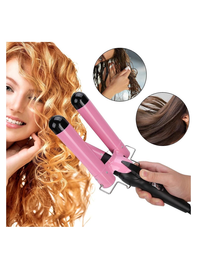 general 3 Barrel Curling Iron, 32mm Hair Curler Electric Hair Waver Temperature Adjustable Quick Heated Hair Crimper Styling Tools Ideal for Salon and Home - Image 3