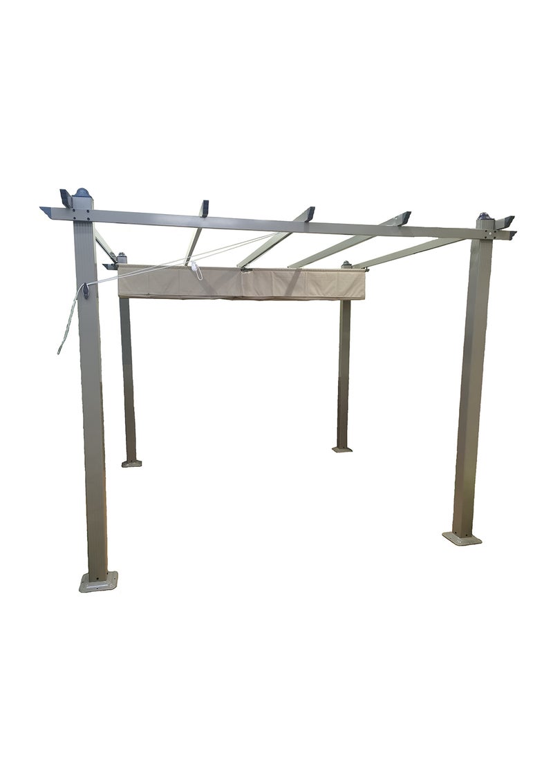 Oasis Casual - 3*4m Aluminium Gazebo With Manual Control Top Fabric - Image 1