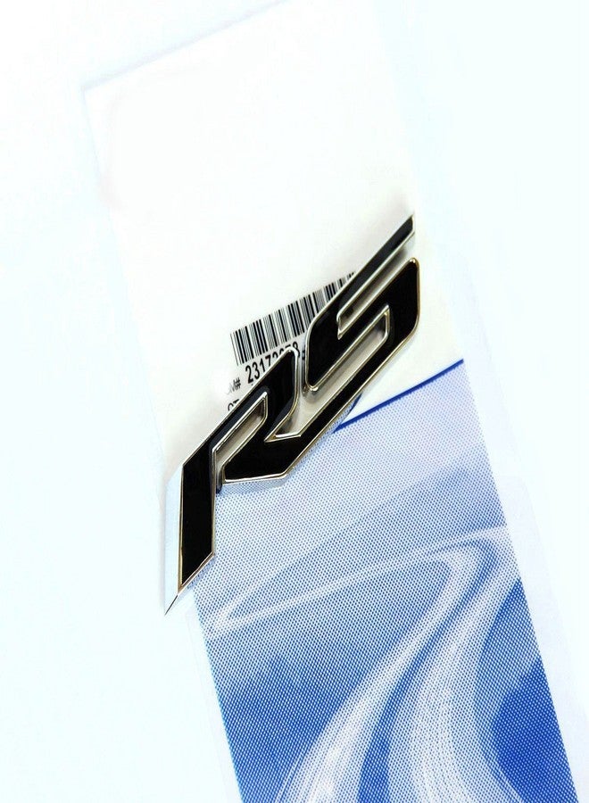 Yoaoo 1x OEM Grille Rs with Decal Rs Emblem Badge 3D Logo Metal Compatible with Zl1 1LE Series Black - Image 2