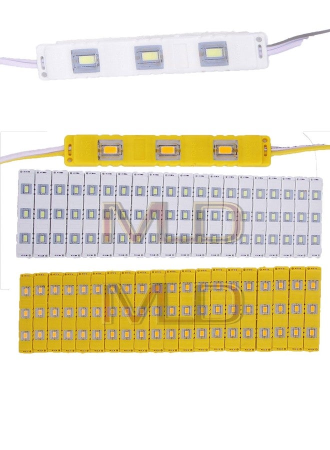 3 LED strips 12V Waterproof 5630/5730 LED SMD Injection module White & Yellow - 40 module Combo Offer