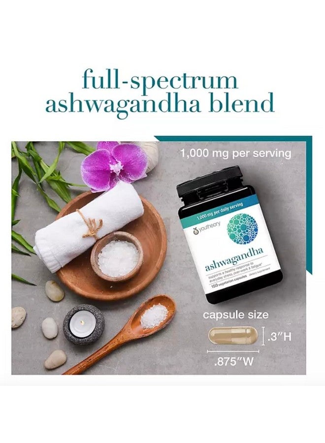 Youtheory Ashwagandha 1000 MG Stress Formula 150 Vegetarian Capsules - Image 3