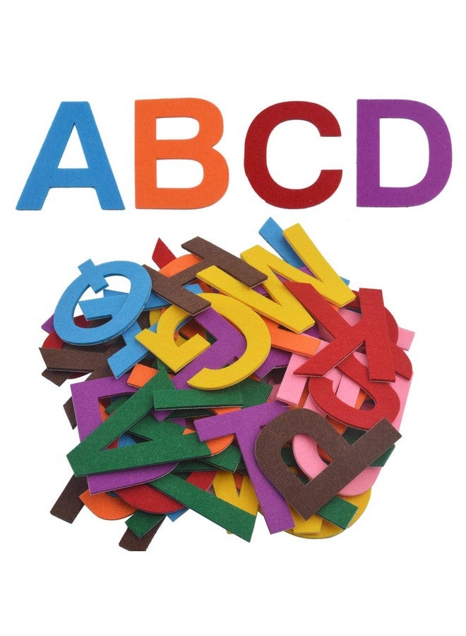 Aylifu 6.5Cm Felt Letter Stickers 52 Pieces Self Adhesive Foam Letters Felt Alphabet Stickers A Z For Kids Decoration Arts And Crafts 8 Assorted Colors - Image 3