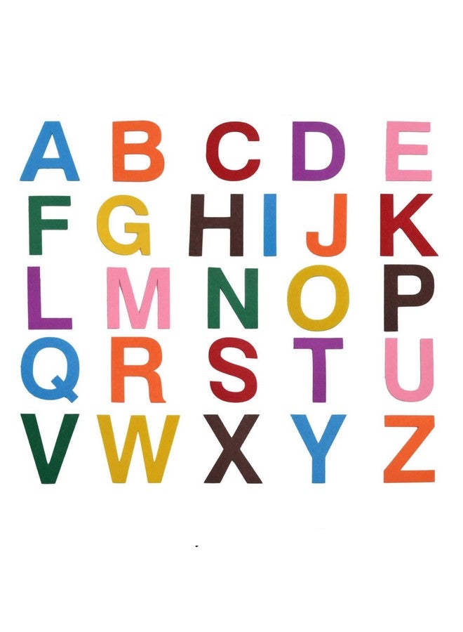 Aylifu 6.5Cm Felt Letter Stickers 52 Pieces Self Adhesive Foam Letters Felt Alphabet Stickers A Z For Kids Decoration Arts And Crafts 8 Assorted Colors - Image 2