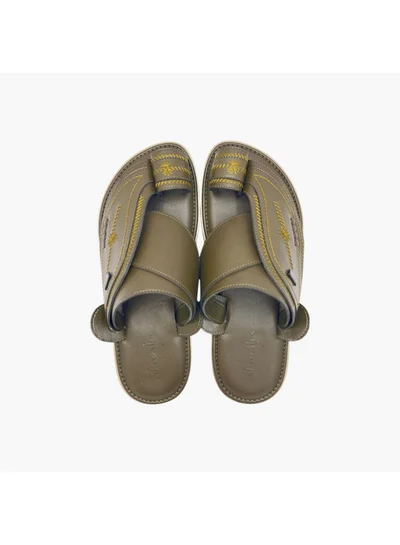 Al Waha Men's Embroidered Slip-On Arabic Sandals Ramadan Collection